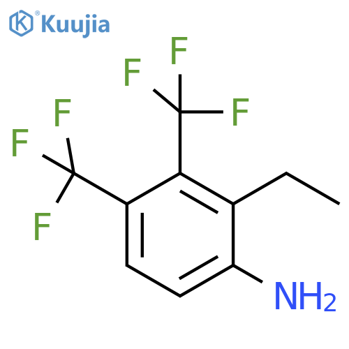 3,4-Bis(trifluoromethyl)-2-ethylaniline structure
