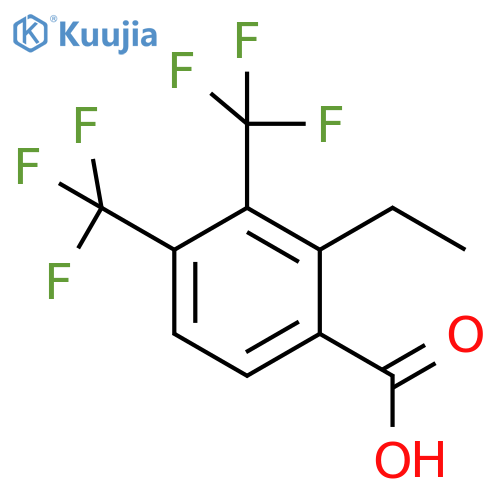 3,4-Bis(trifluoromethyl)-2-ethylbenzoic acid structure