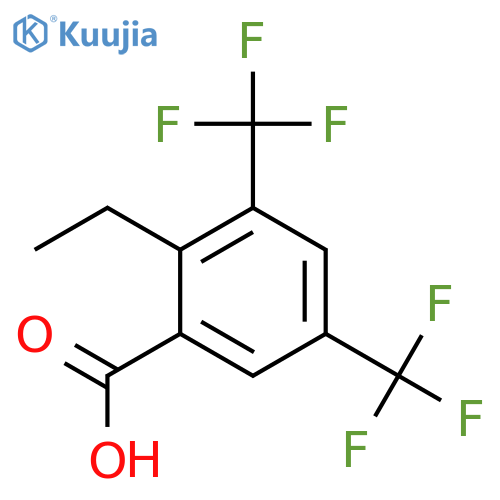 3,5-Bis(trifluoromethyl)-2-ethylbenzoic acid structure