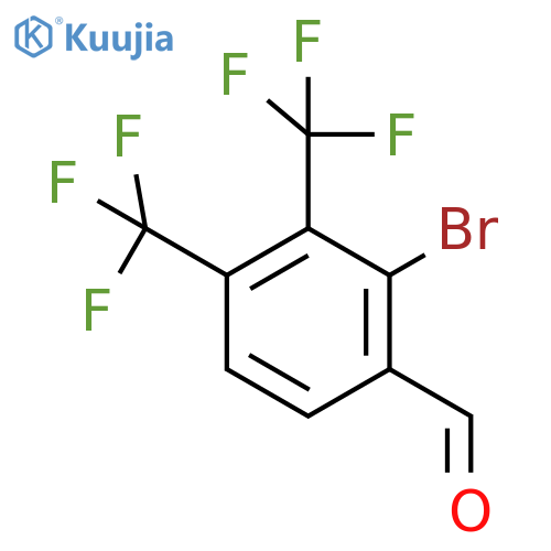3,4-Bis(trifluoromethyl)-2-bromobenzaldehyde structure