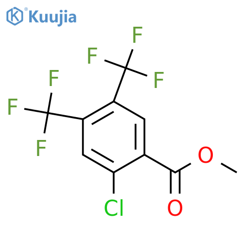 Methyl 4,5-bis(trifluoromethyl)-2-chlorobenzoate structure