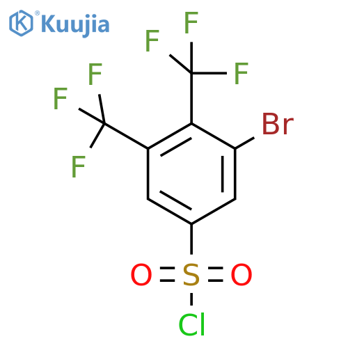 3,4-Bis(trifluoromethyl)-5-bromobenzenesulfonyl chloride structure