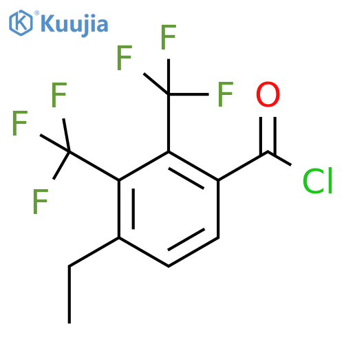 2,3-Bis(trifluoromethyl)-4-ethylbenzoyl chloride structure
