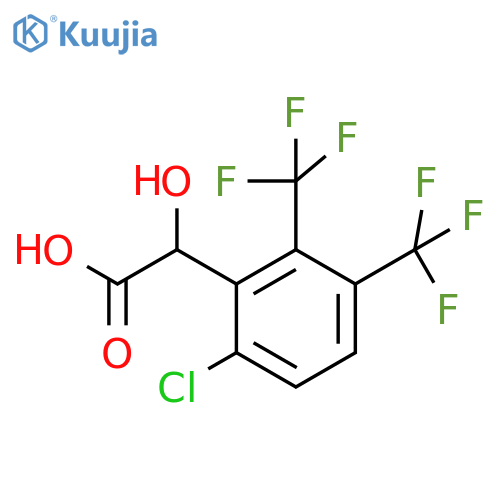 2,3-Bis(trifluoromethyl)-6-chloromandelic acid structure
