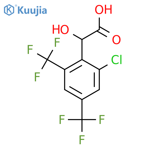2,4-Bis(trifluoromethyl)-6-chloromandelic acid structure