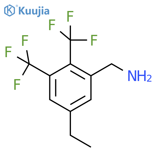 2,3-Bis(trifluoromethyl)-5-ethylbenzylamine structure