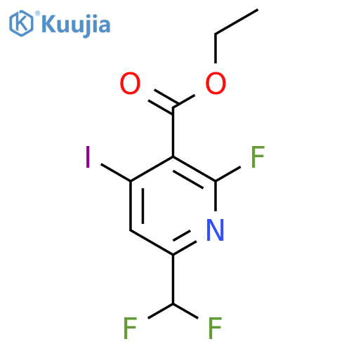 Ethyl 6-(difluoromethyl)-2-fluoro-4-iodopyridine-3-carboxylate structure