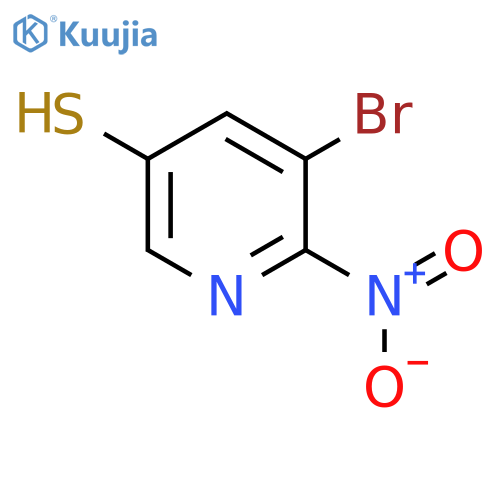 3-Bromo-5-mercapto-2-nitropyridine structure