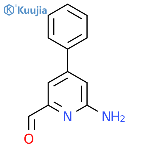 6-Amino-4-phenylpicolinaldehyde structure