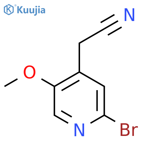 2-(2-Bromo-5-methoxypyridin-4-yl)acetonitrile structure