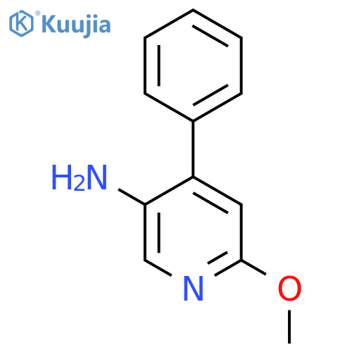 5-Amino-2-methoxy-4-phenylpyridine structure