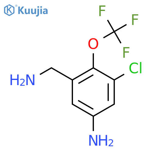5-Amino-3-chloro-2-(trifluoromethoxy)benzylamine structure