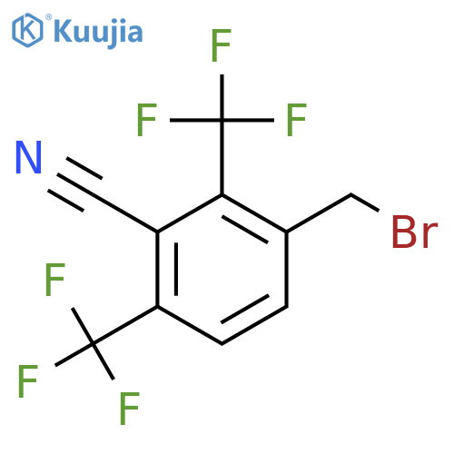 2,4-Bis(trifluoromethyl)-3-cyanobenzyl bromide structure