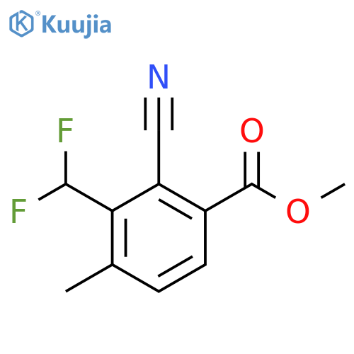 Methyl 2-cyano-3-difluoromethyl-4-methylbenzoate structure