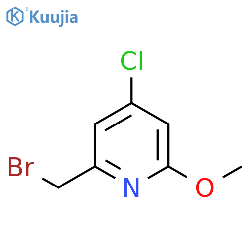 2-Bromomethyl-4-chloro-6-methoxypyridine structure