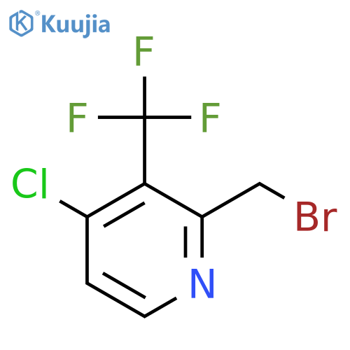 2-Bromomethyl-4-chloro-3-(trifluoromethyl)pyridine structure