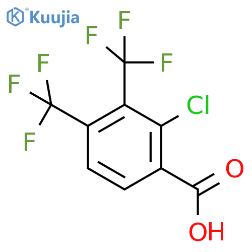 3,4-Bis(trifluoromethyl)-2-chlorobenzoic acid structure