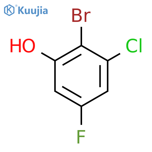 2-Bromo-3-chloro-5-fluorophenol structure