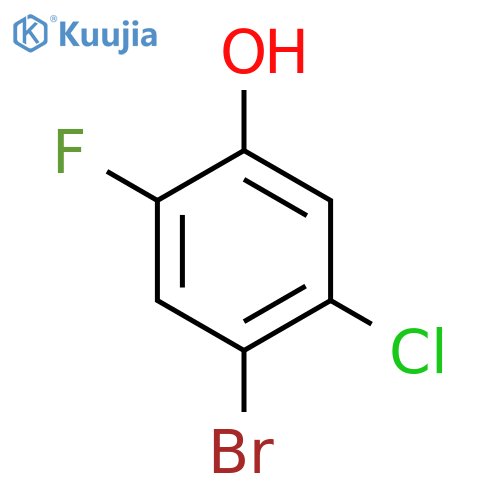 4-Bromo-5-chloro-2-fluorophenol structure