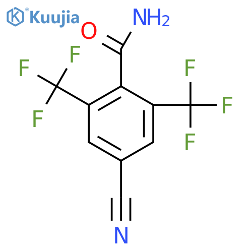 2,6-Bis(trifluoromethyl)-4-cyanobenzamide structure