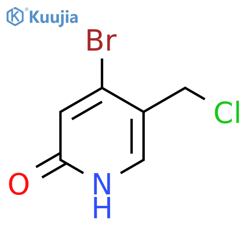 4-Bromo-5-chloromethyl-2-hydroxypyridine structure