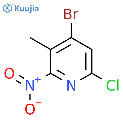 4-Bromo-6-chloro-3-methyl-2-nitropyridine structure