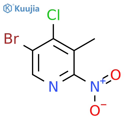5-Bromo-4-chloro-3-methyl-2-nitropyridine structure