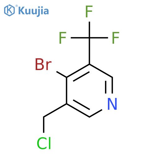 4-Bromo-3-chloromethyl-5-(trifluoromethyl)pyridine structure