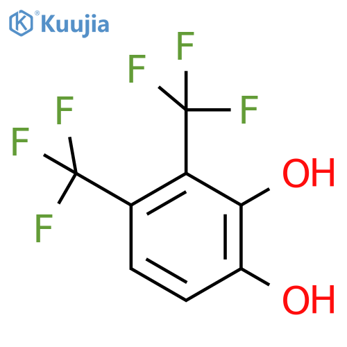 1,2-Bis(trifluoromethyl)-3,4-dihydroxybenzene structure