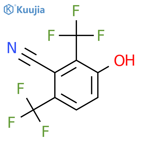 2,6-Bis(trifluoromethyl)-3-hydroxybenzonitrile structure
