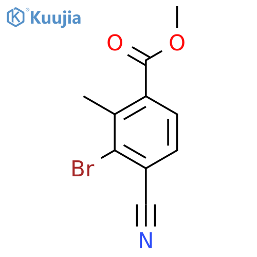 Methyl 3-bromo-4-cyano-2-methylbenzoate structure