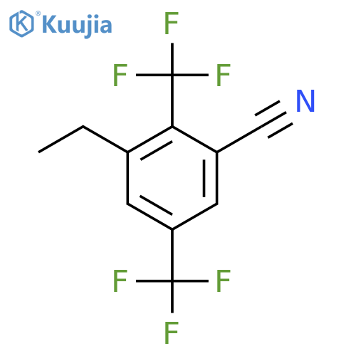 2,5-Bis(trifluoromethyl)-3-ethylbenzonitrile structure