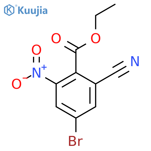 Ethyl 4-bromo-2-cyano-6-nitrobenzoate structure