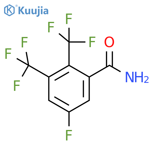 2,3-Bis(trifluoromethyl)-5-fluorobenzamide structure