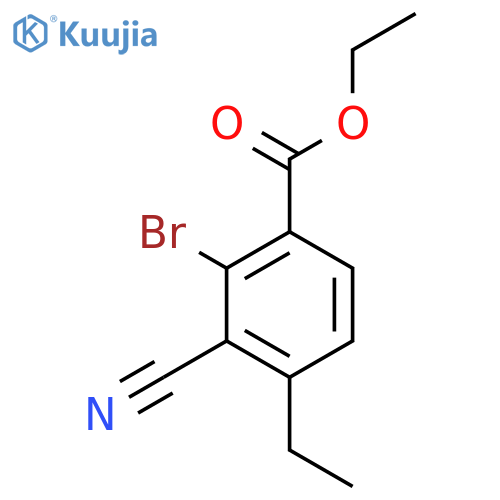 Ethyl 2-bromo-3-cyano-4-ethylbenzoate structure