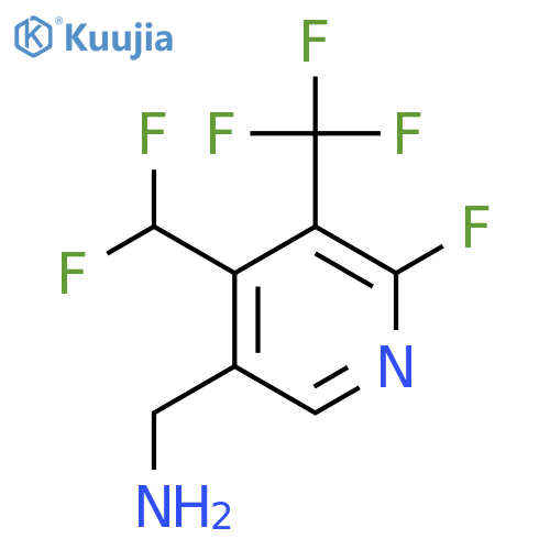 5-(Aminomethyl)-4-(difluoromethyl)-2-fluoro-3-(trifluoromethyl)pyridine structure