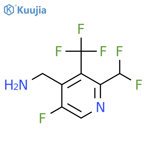 4-(Aminomethyl)-2-(difluoromethyl)-5-fluoro-3-(trifluoromethyl)pyridine structure