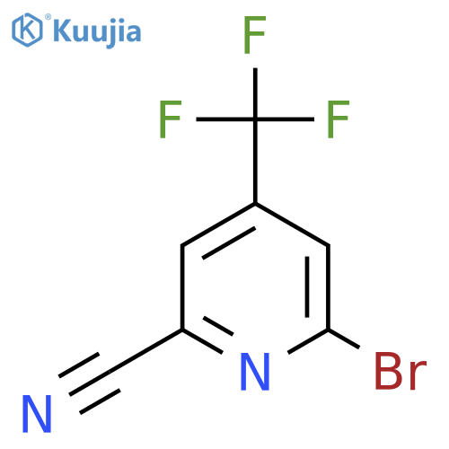 6-Bromo-4-(trifluoromethyl)picolinonitrile structure