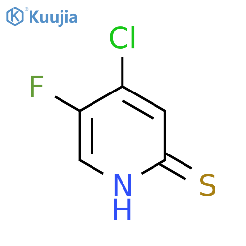 4-Chloro-5-fluoro-2-mercaptopyridine structure
