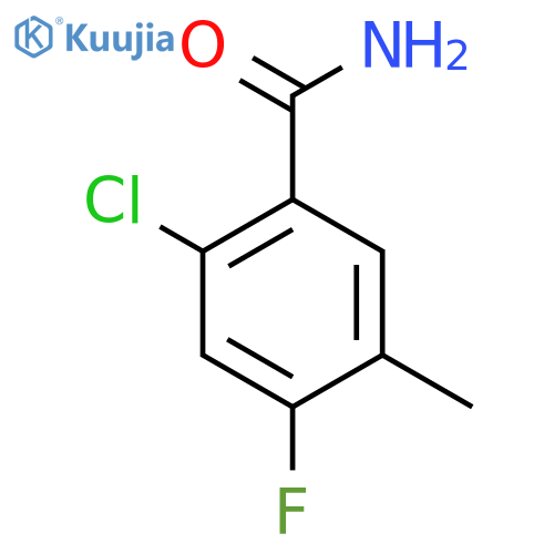 2-Chloro-4-fluoro-5-methylbenzamide structure