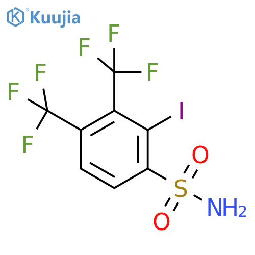 3,4-Bis(trifluoromethyl)-2-iodobenzenesulfonamide structure
