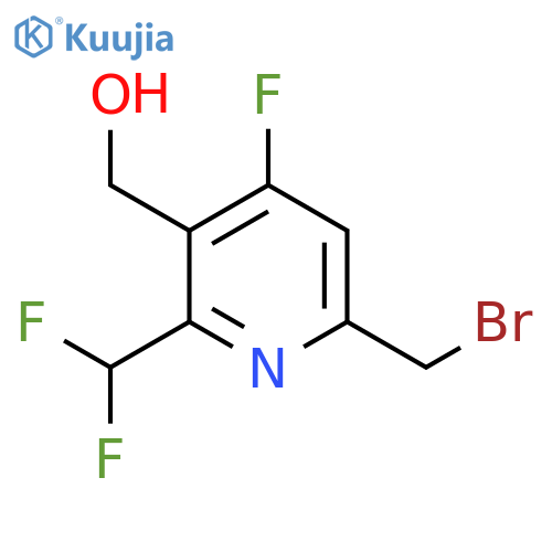 6-(Bromomethyl)-2-(difluoromethyl)-4-fluoropyridine-3-methanol structure