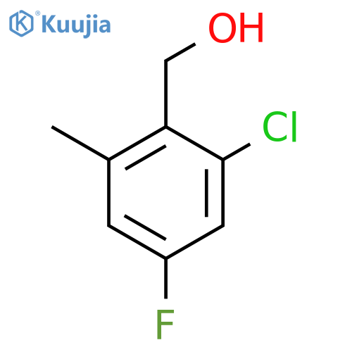 2-Chloro-4-fluoro-6-methylbenzyl alcohol structure