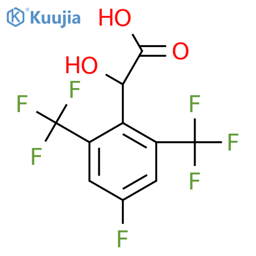 2,6-Bis(trifluoromethyl)-4-fluoromandelic acid structure