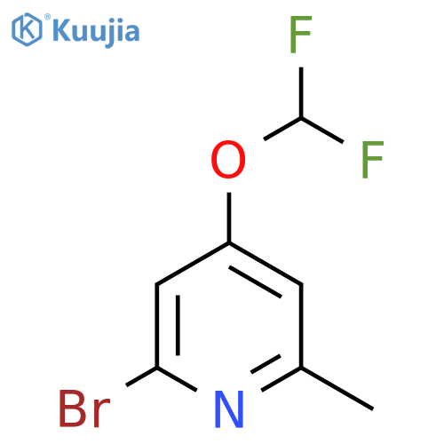 2-Bromo-4-difluoromethoxy-6-methylpyridine structure