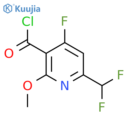 6-(Difluoromethyl)-4-fluoro-2-methoxypyridine-3-carbonyl chloride structure