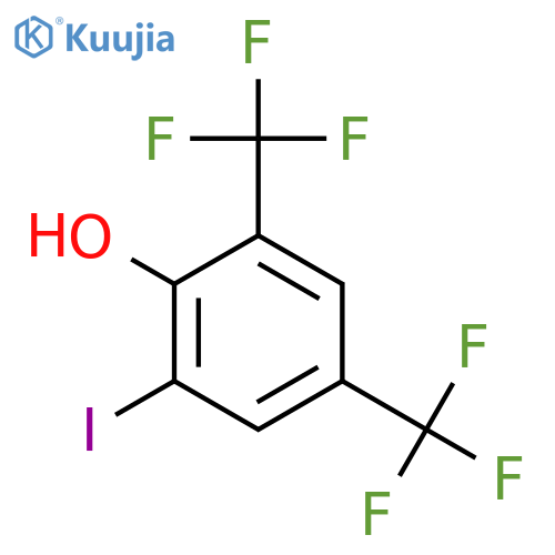 Phenol, 2-iodo-4,6-bis(trifluoromethyl)- structure
