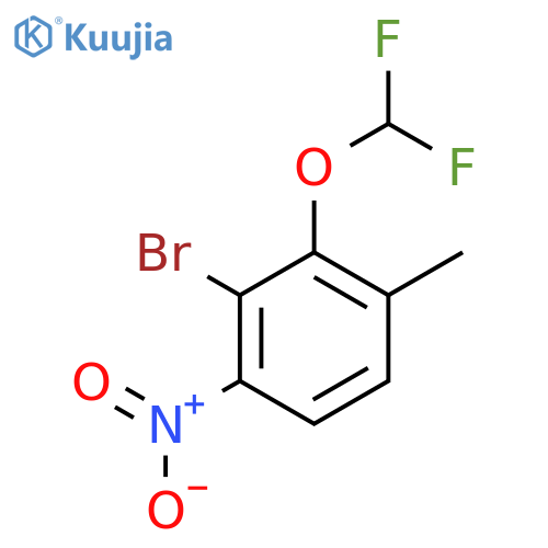 3-Bromo-2-difluoromethoxy-4-nitrotoluene structure