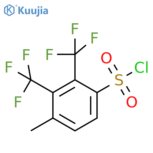 2,3-Bis(trifluoromethyl)-4-methylbenzenesulfonyl chloride structure