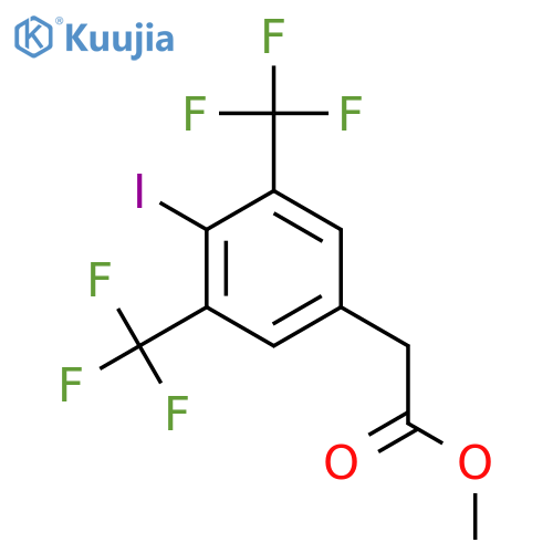 Methyl 3,5-bis(trifluoromethyl)-4-iodophenylacetate structure